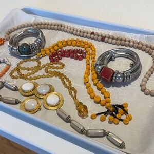 Tibetan Silver and Gold Jewelry Bundle #192